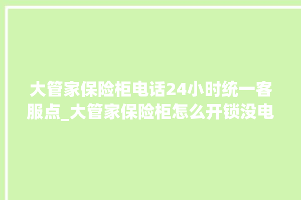 大管家保险柜电话24小时统一客服点_大管家保险柜怎么开锁没电了 。保险柜