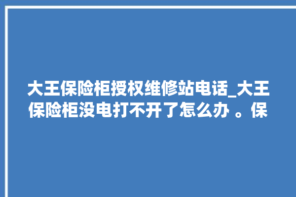 大王保险柜授权维修站电话_大王保险柜没电打不开了怎么办 。保险柜