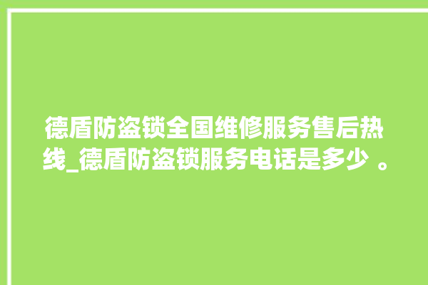 德盾防盗锁全国维修服务售后热线_德盾防盗锁服务电话是多少 。防盗锁