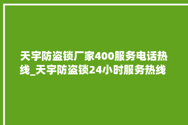 天宇防盗锁厂家400服务电话热线_天宇防盗锁24小时服务热线 。防盗锁