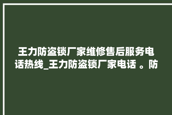 王力防盗锁厂家维修售后服务电话热线_王力防盗锁厂家电话 。防盗锁