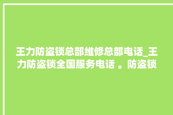 王力防盗锁总部维修总部电话_王力防盗锁全国服务电话 。防盗锁