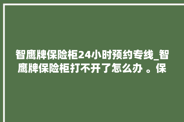 智鹰牌保险柜24小时预约专线_智鹰牌保险柜打不开了怎么办 。保险柜