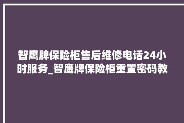 智鹰牌保险柜售后维修电话24小时服务_智鹰牌保险柜重置密码教程 。保险柜