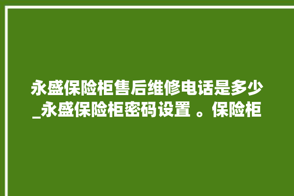 永盛保险柜售后维修电话是多少_永盛保险柜密码设置 。保险柜