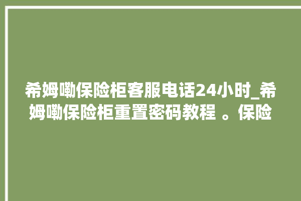 希姆嘞保险柜客服电话24小时_希姆嘞保险柜重置密码教程 。保险柜