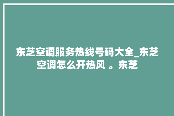 东芝空调服务热线号码大全_东芝空调怎么开热风 。东芝