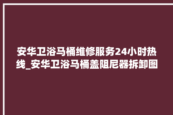 安华卫浴马桶维修服务24小时热线_安华卫浴马桶盖阻尼器拆卸图解 。马桶盖