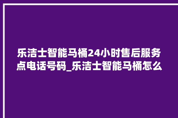 乐洁士智能马桶24小时售后服务点电话号码_乐洁士智能马桶怎么查看型号 。马桶