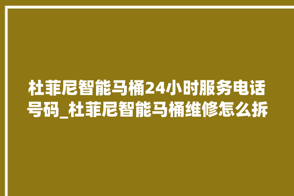 杜菲尼智能马桶24小时服务电话号码_杜菲尼智能马桶维修怎么拆卸 。马桶