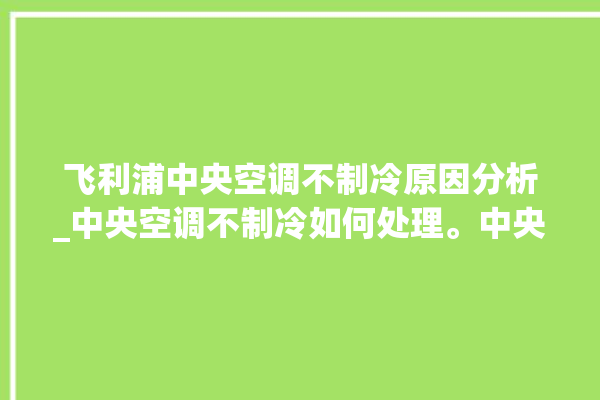 飞利浦中央空调不制冷原因分析_中央空调不制冷如何处理。中央空调_飞利浦