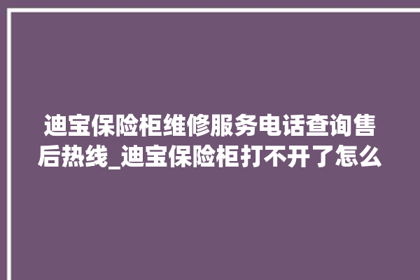 迪宝保险柜维修服务电话查询售后热线_迪宝保险柜打不开了怎么办 。保险柜