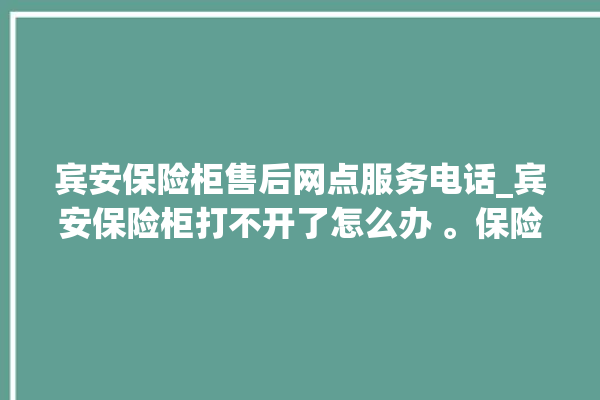 宾安保险柜售后网点服务电话_宾安保险柜打不开了怎么办 。保险柜