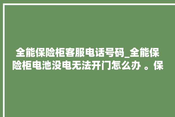 全能保险柜客服电话号码_全能保险柜电池没电无法开门怎么办 。保险柜