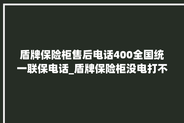 盾牌保险柜售后电话400全国统一联保电话_盾牌保险柜没电打不开了怎么办 。保险柜