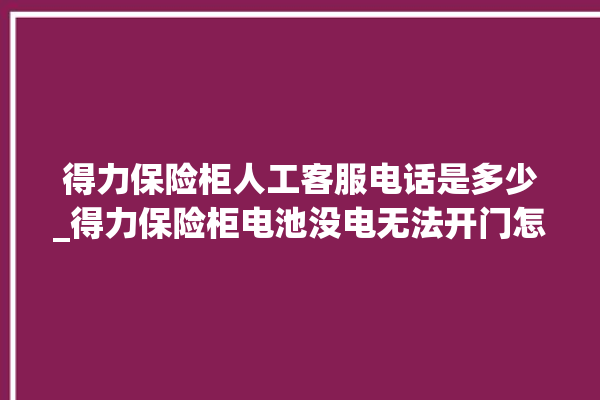 得力保险柜人工客服电话是多少_得力保险柜电池没电无法开门怎么办 。保险柜