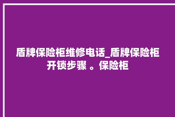 盾牌保险柜维修电话_盾牌保险柜开锁步骤 。保险柜