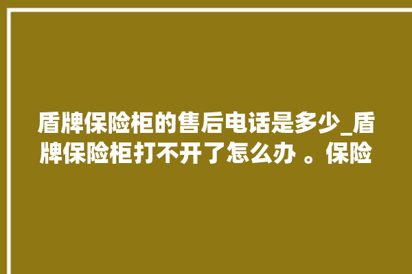 盾牌保险柜的售后电话是多少_盾牌保险柜打不开了怎么办 。保险柜