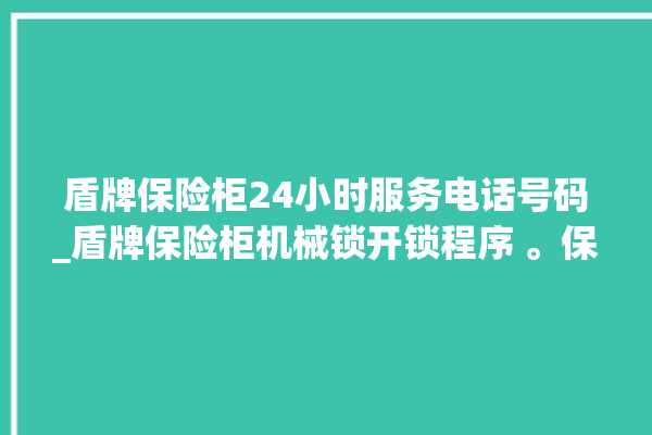 盾牌保险柜24小时服务电话号码_盾牌保险柜机械锁开锁程序 。保险柜