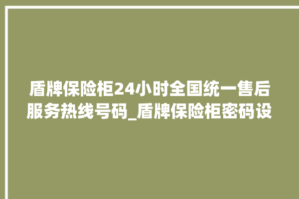 盾牌保险柜24小时全国统一售后服务热线号码_盾牌保险柜密码设置 。保险柜