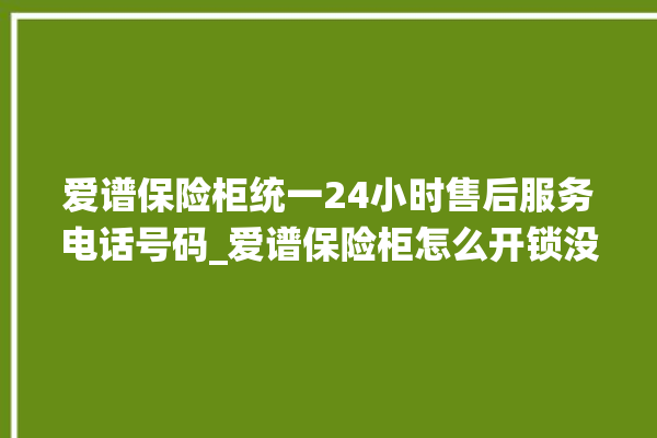 爱谱保险柜统一24小时售后服务电话号码_爱谱保险柜怎么开锁没电了 。保险柜