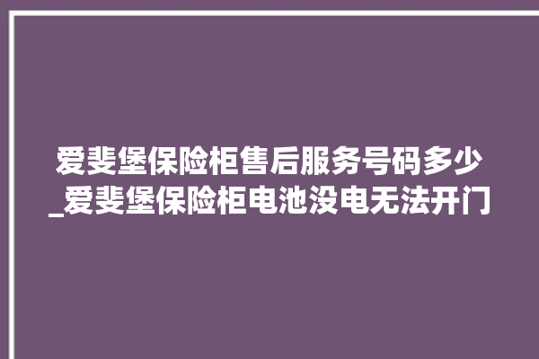 爱斐堡保险柜售后服务号码多少_爱斐堡保险柜电池没电无法开门怎么办 。保险柜