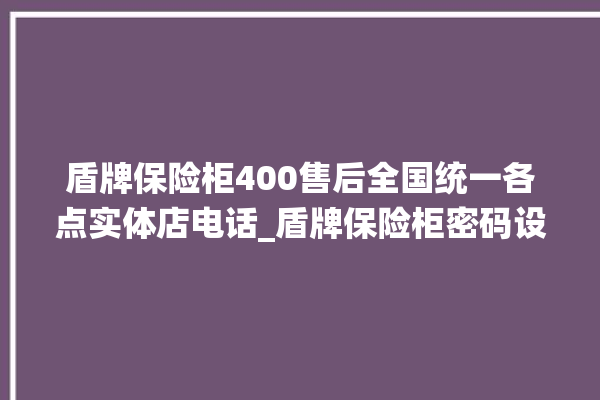 盾牌保险柜400售后全国统一各点实体店电话_盾牌保险柜密码设置 。保险柜