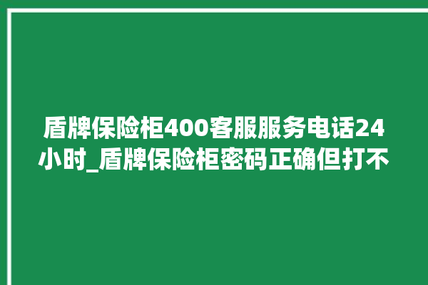 盾牌保险柜400客服服务电话24小时_盾牌保险柜密码正确但打不开 。保险柜