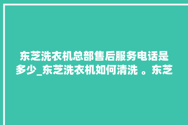 东芝洗衣机总部售后服务电话是多少_东芝洗衣机如何清洗 。东芝