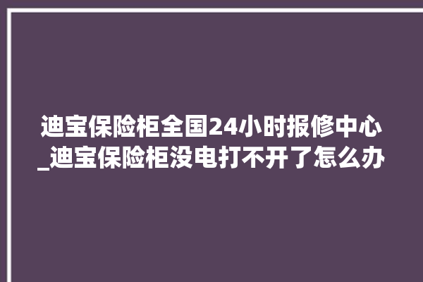 迪宝保险柜全国24小时报修中心_迪宝保险柜没电打不开了怎么办 。保险柜