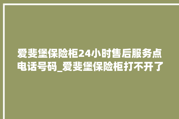 爱斐堡保险柜24小时售后服务点电话号码_爱斐堡保险柜打不开了怎么办 。保险柜