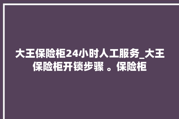 大王保险柜24小时人工服务_大王保险柜开锁步骤 。保险柜