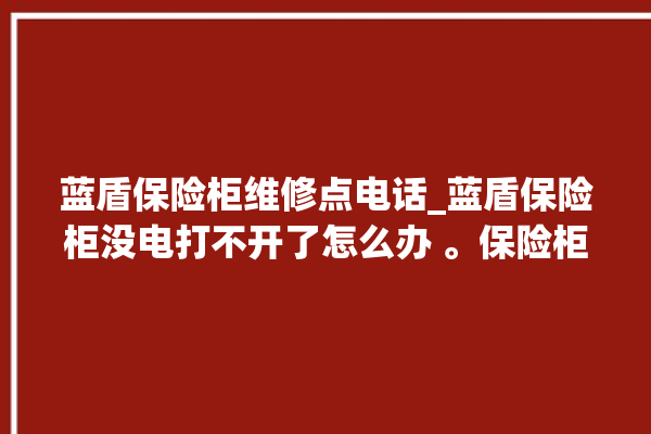 蓝盾保险柜维修点电话_蓝盾保险柜没电打不开了怎么办 。保险柜