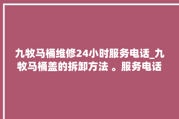 九牧马桶维修24小时服务电话_九牧马桶盖的拆卸方法 。服务电话