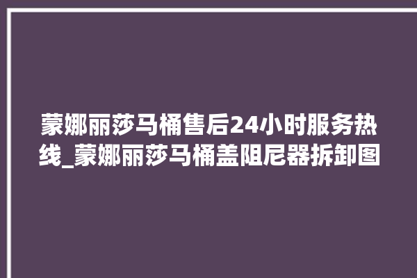 蒙娜丽莎马桶售后24小时服务热线_蒙娜丽莎马桶盖阻尼器拆卸图解 。蒙娜丽莎