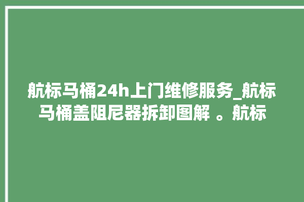 航标马桶24h上门维修服务_航标马桶盖阻尼器拆卸图解 。航标