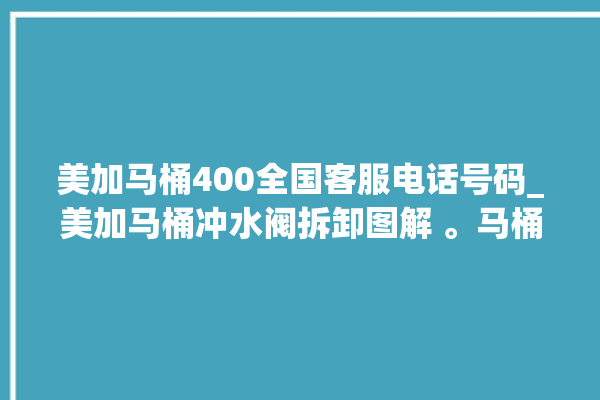 美加马桶400全国客服电话号码_美加马桶冲水阀拆卸图解 。马桶