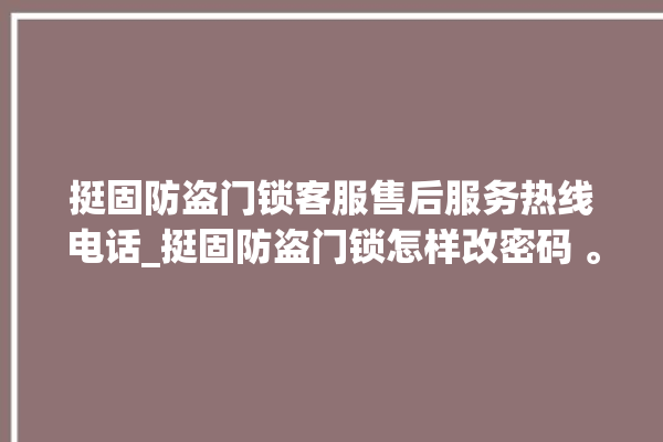 挺固防盗门锁客服售后服务热线电话_挺固防盗门锁怎样改密码 。门锁