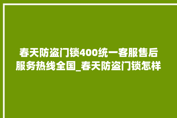 春天防盗门锁400统一客服售后服务热线全国_春天防盗门锁怎样改密码 。门锁