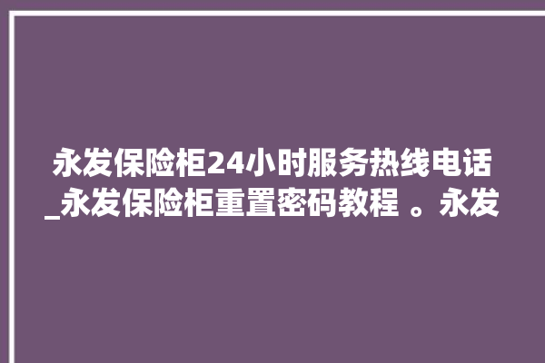 永发保险柜24小时服务热线电话_永发保险柜重置密码教程 。永发