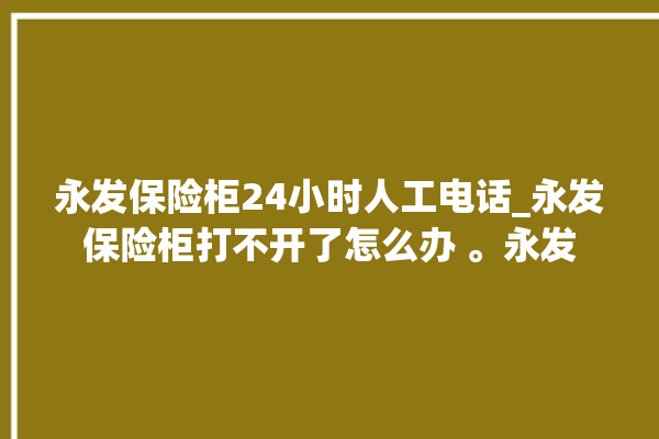 永发保险柜24小时人工电话_永发保险柜打不开了怎么办 。永发