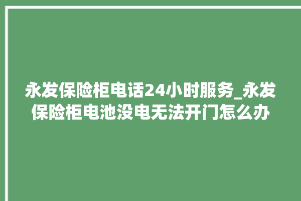 永发保险柜电话24小时服务_永发保险柜电池没电无法开门怎么办 。永发