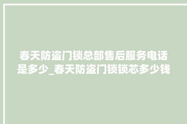 春天防盗门锁总部售后服务电话是多少_春天防盗门锁锁芯多少钱 。门锁