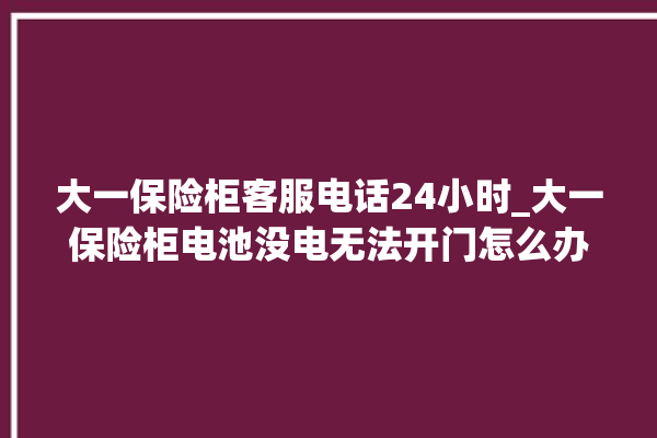 大一保险柜客服电话24小时_大一保险柜电池没电无法开门怎么办 。保险柜