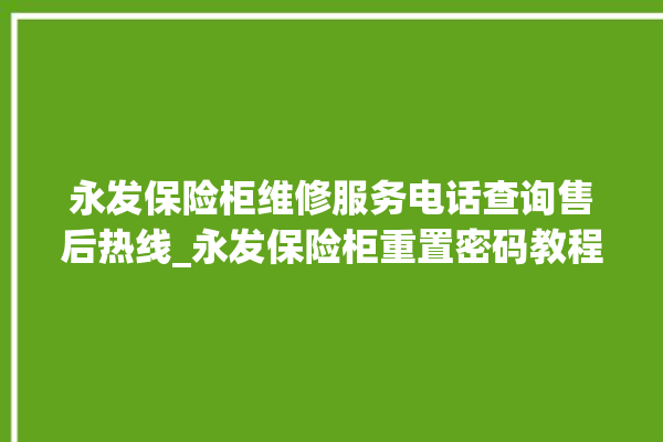 永发保险柜维修服务电话查询售后热线_永发保险柜重置密码教程 。永发