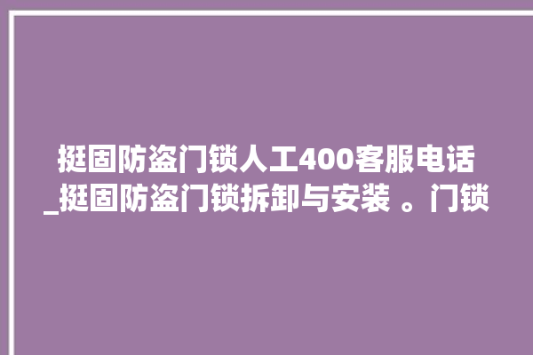 挺固防盗门锁人工400客服电话_挺固防盗门锁拆卸与安装 。门锁