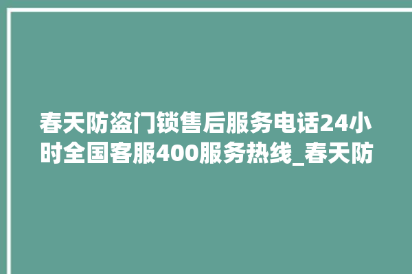 春天防盗门锁售后服务电话24小时全国客服400服务热线_春天防盗门锁怎样改密码 。门锁