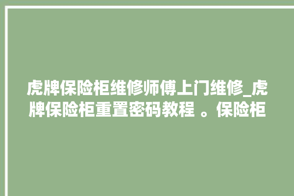 虎牌保险柜维修师傅上门维修_虎牌保险柜重置密码教程 。保险柜