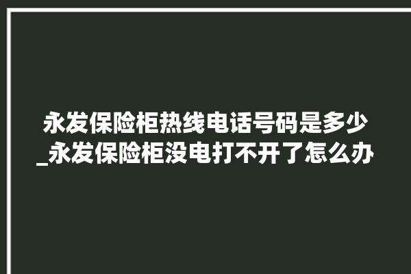 永发保险柜热线电话号码是多少_永发保险柜没电打不开了怎么办 。永发