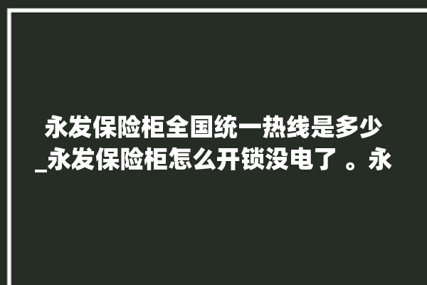 永发保险柜全国统一热线是多少_永发保险柜怎么开锁没电了 。永发